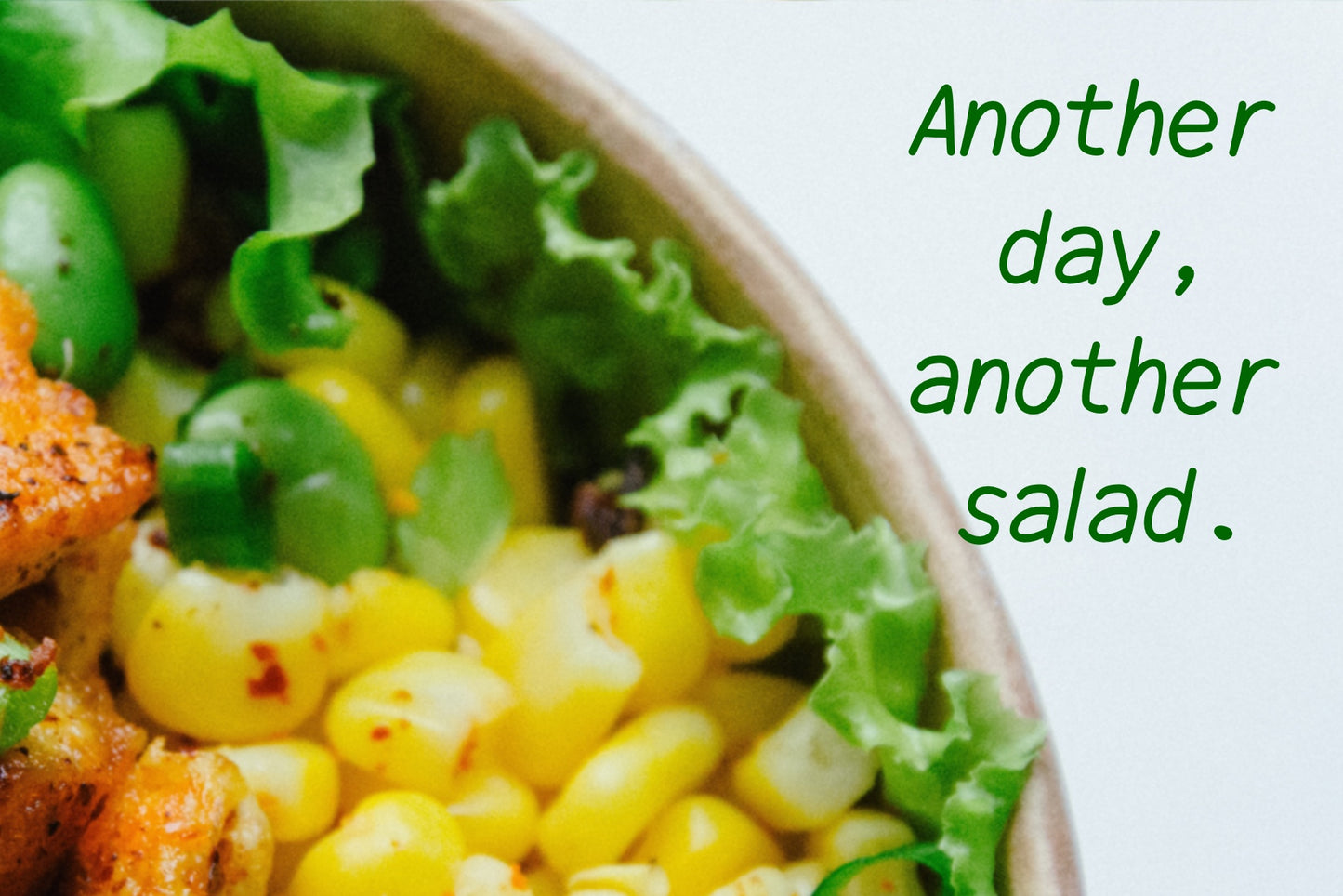 Handwritten Font - Green Salad
