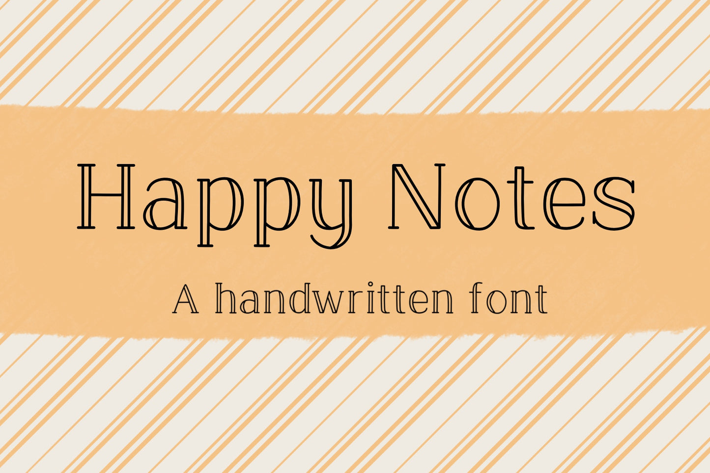 Handwritten Font - Happy Notes
