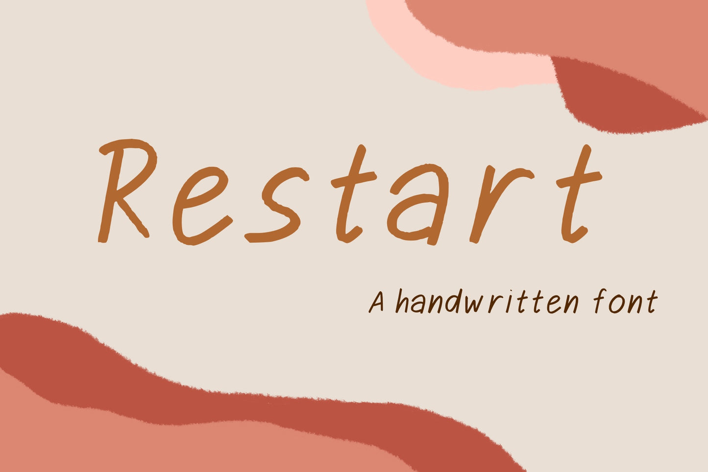 Handwritten Font - Restart