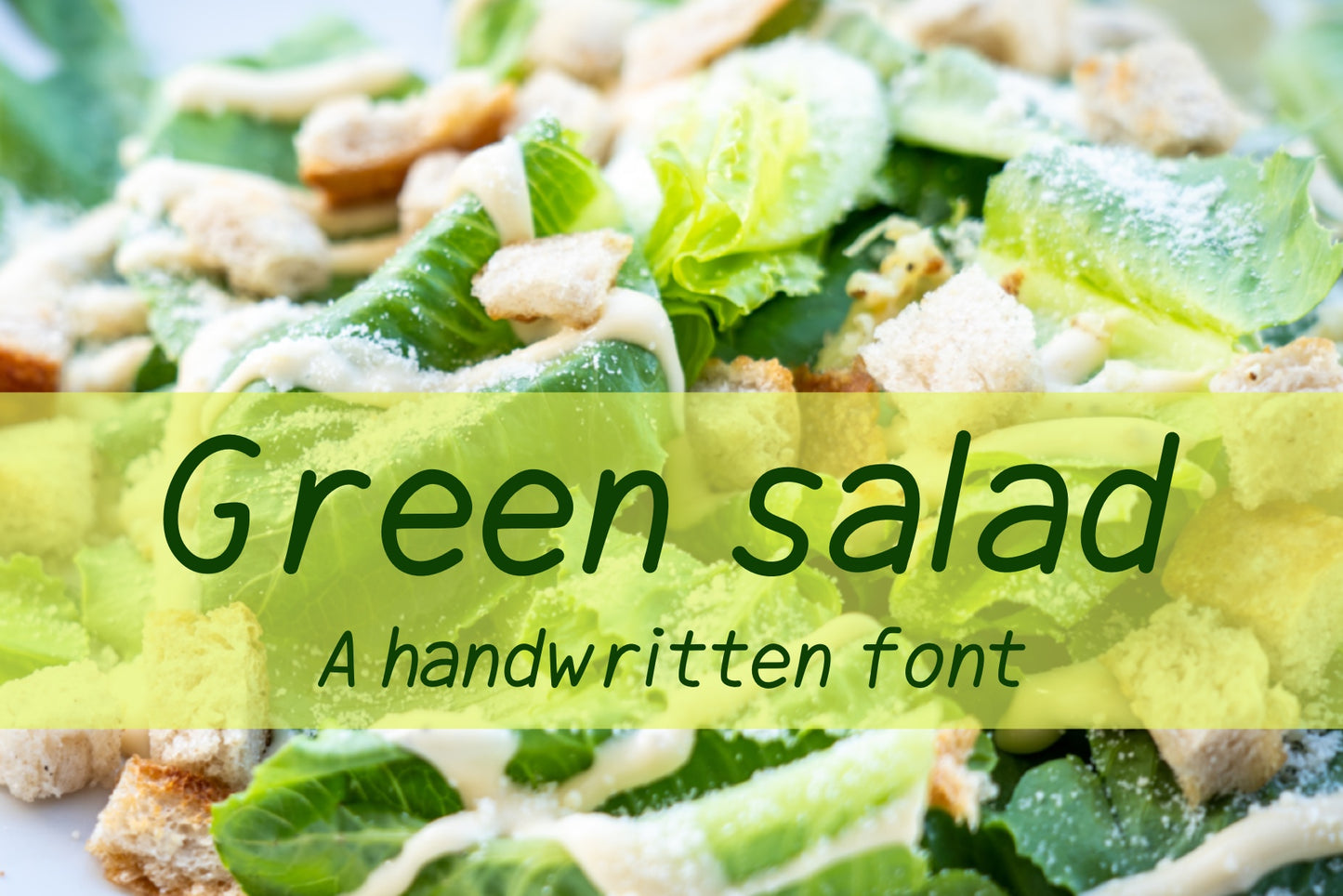 Handwritten Font - Green Salad