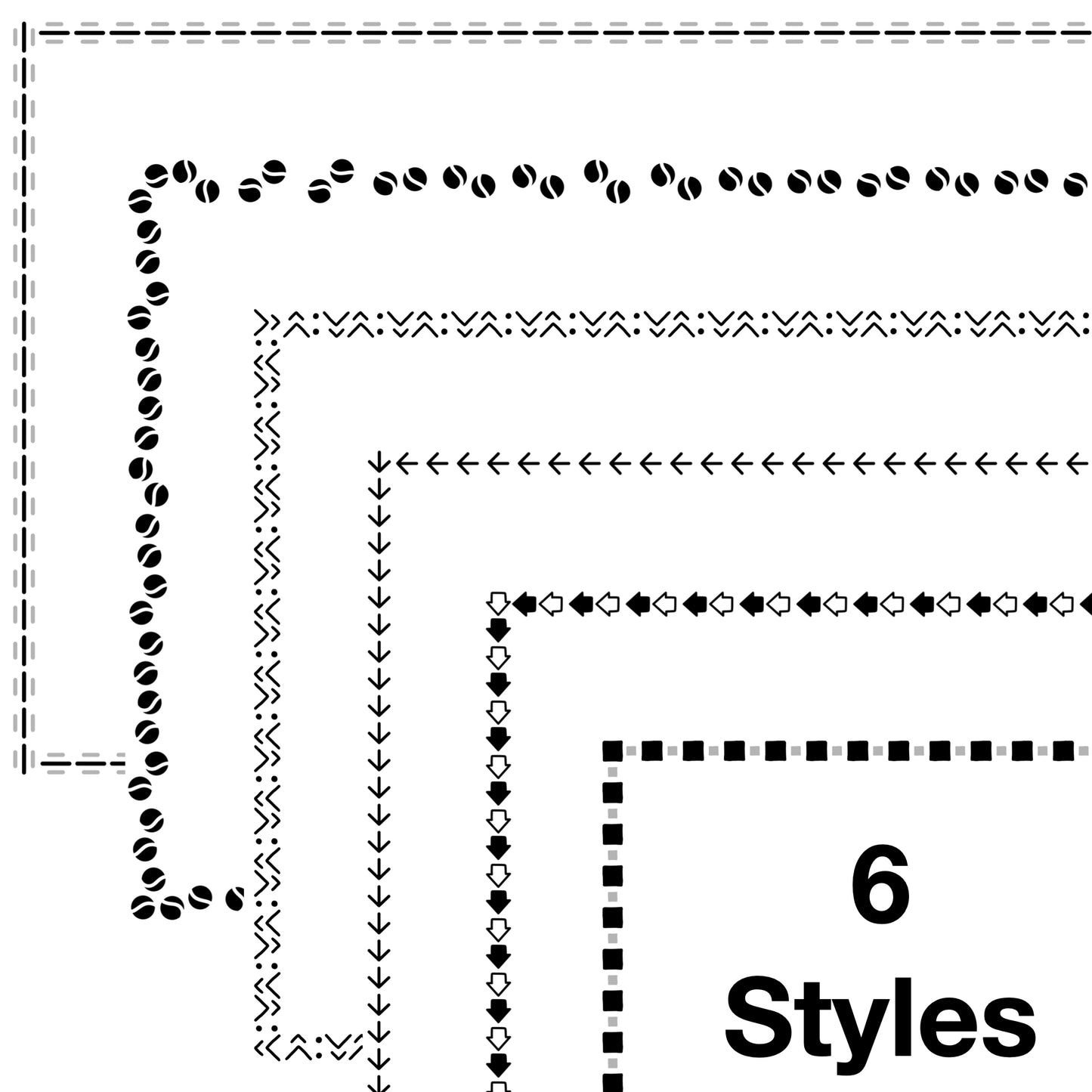 Widescreen Border Clipart Set 8 - Colorful - Google Slides and PowerPoint