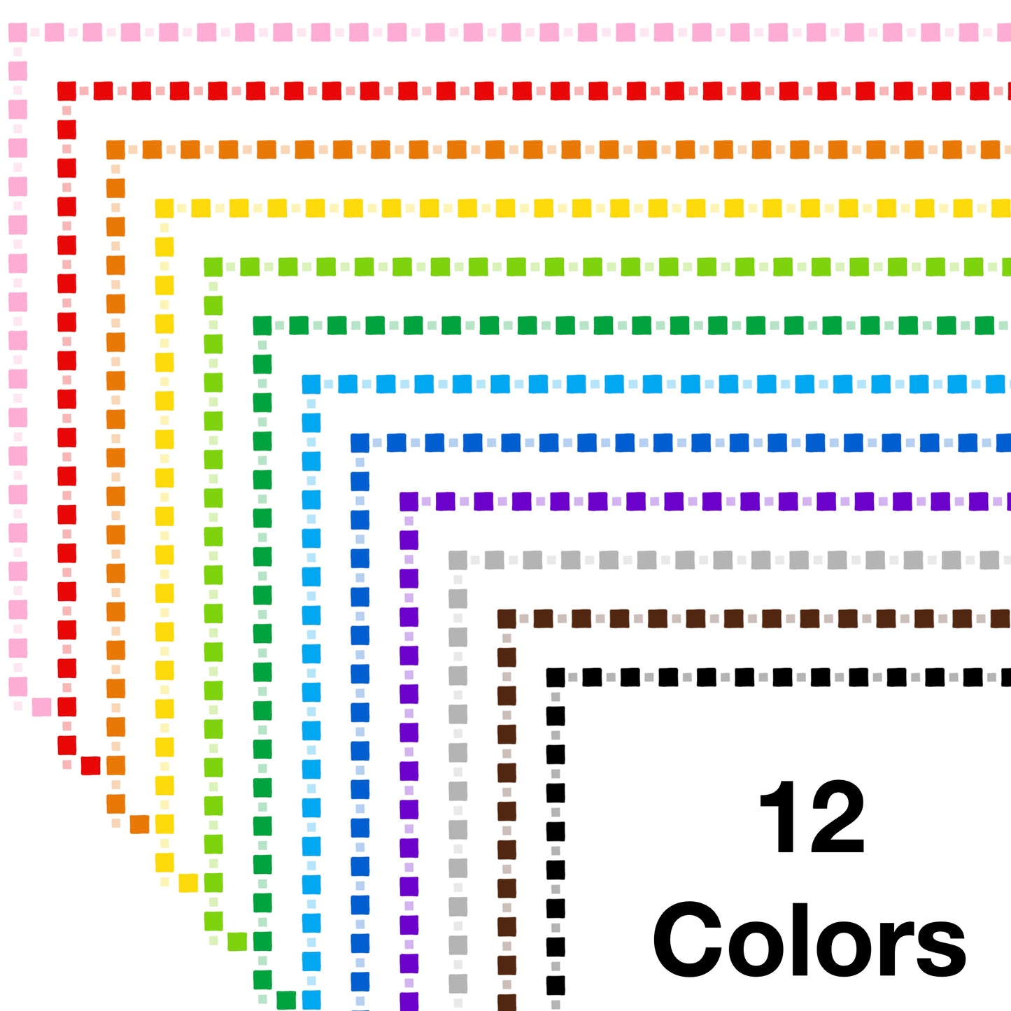 Widescreen Border Clipart Set 8 - Colorful - Google Slides and PowerPoint