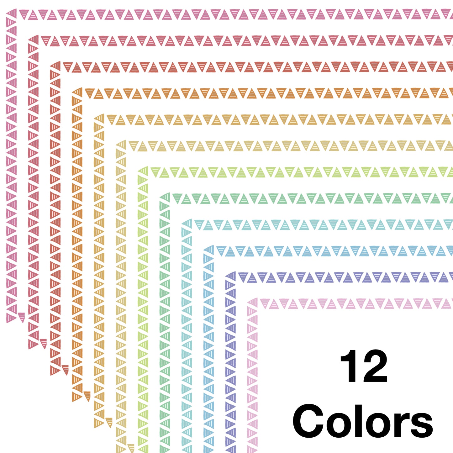 Widescreen Border Clipart Set 15 - Pastel - Google Slides and PowerPoint