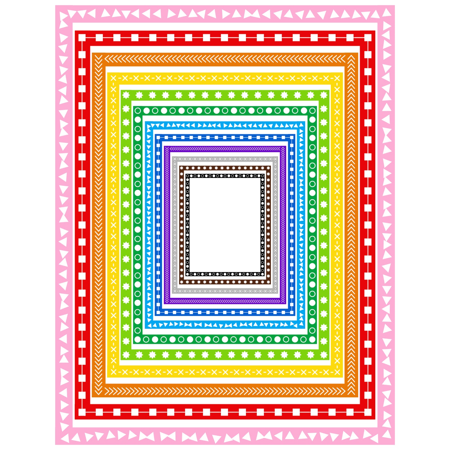 Border Clipart Set 24 - Colorful - Page Borders and Frames
