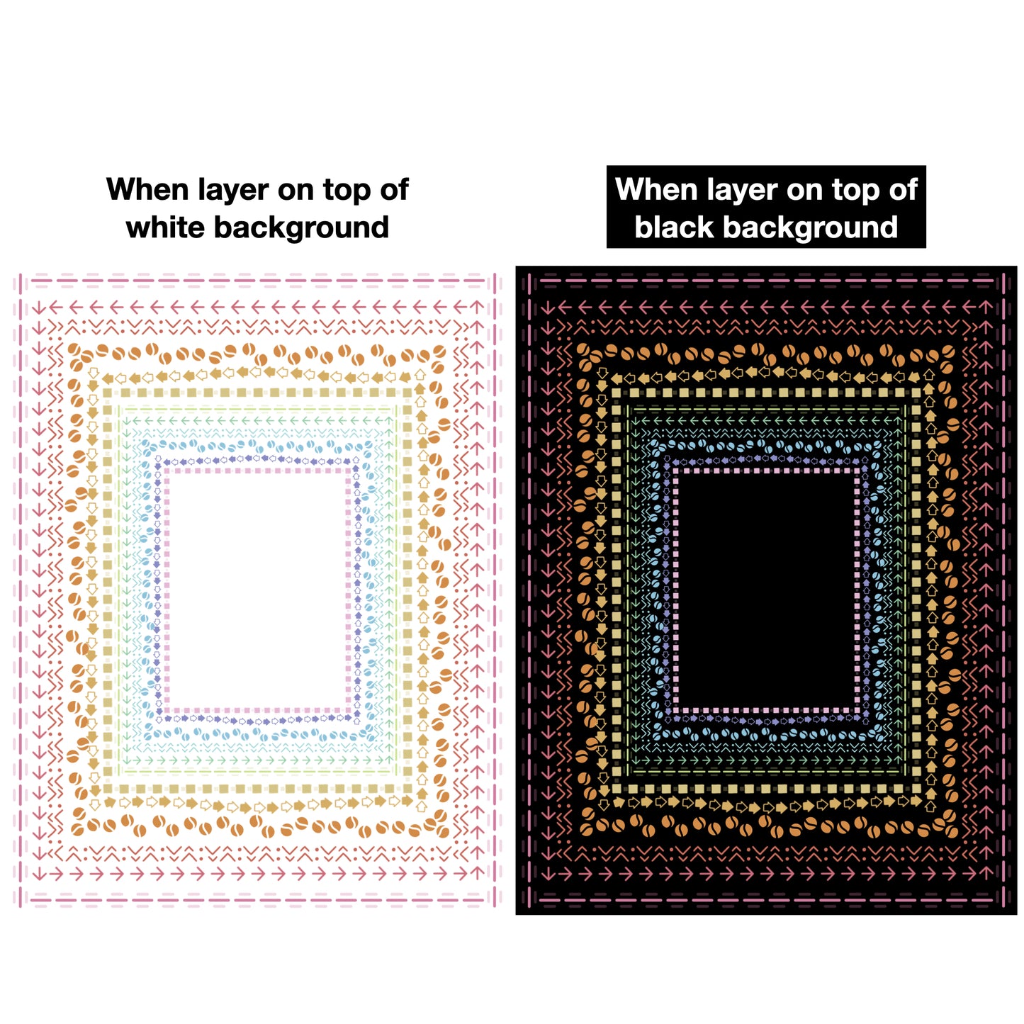 Border Clipart Set 20 - Pastel - Page Borders and Frames