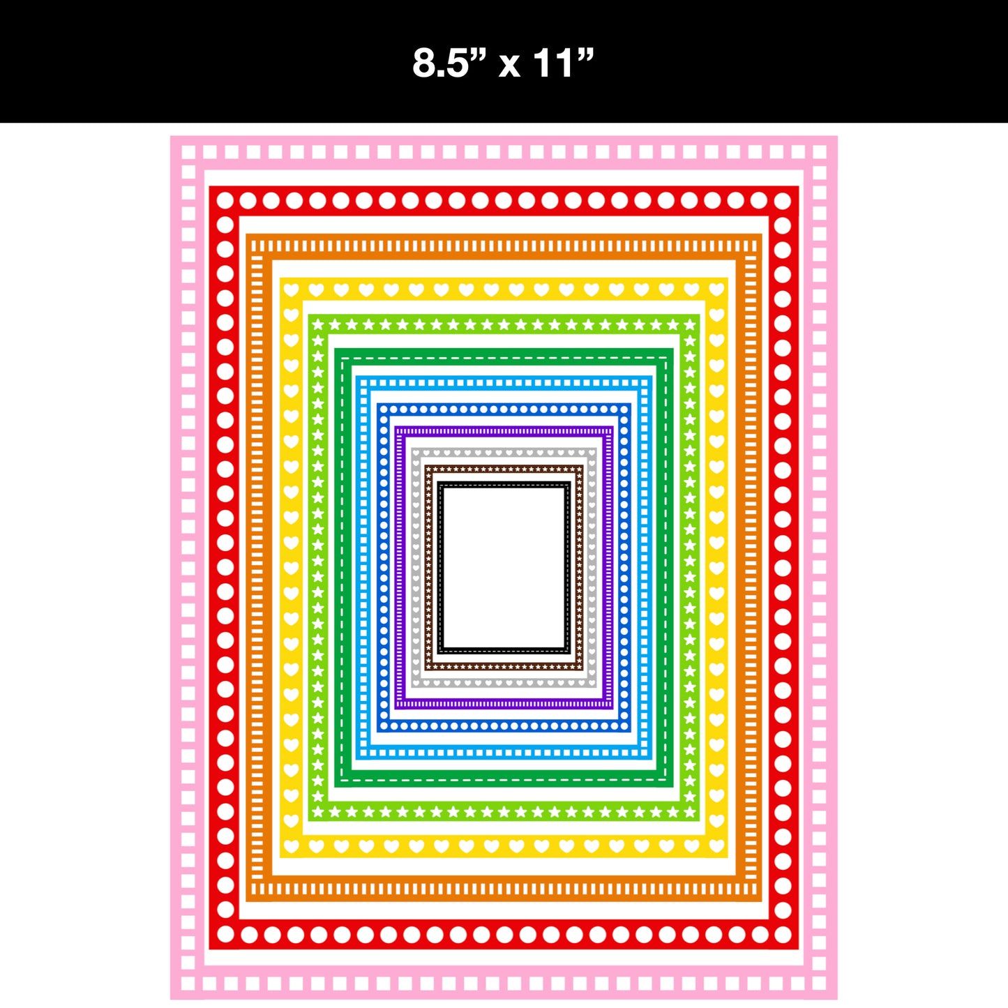 Border Clipart Bundle 6 - Colorful - Page Borders and Frames