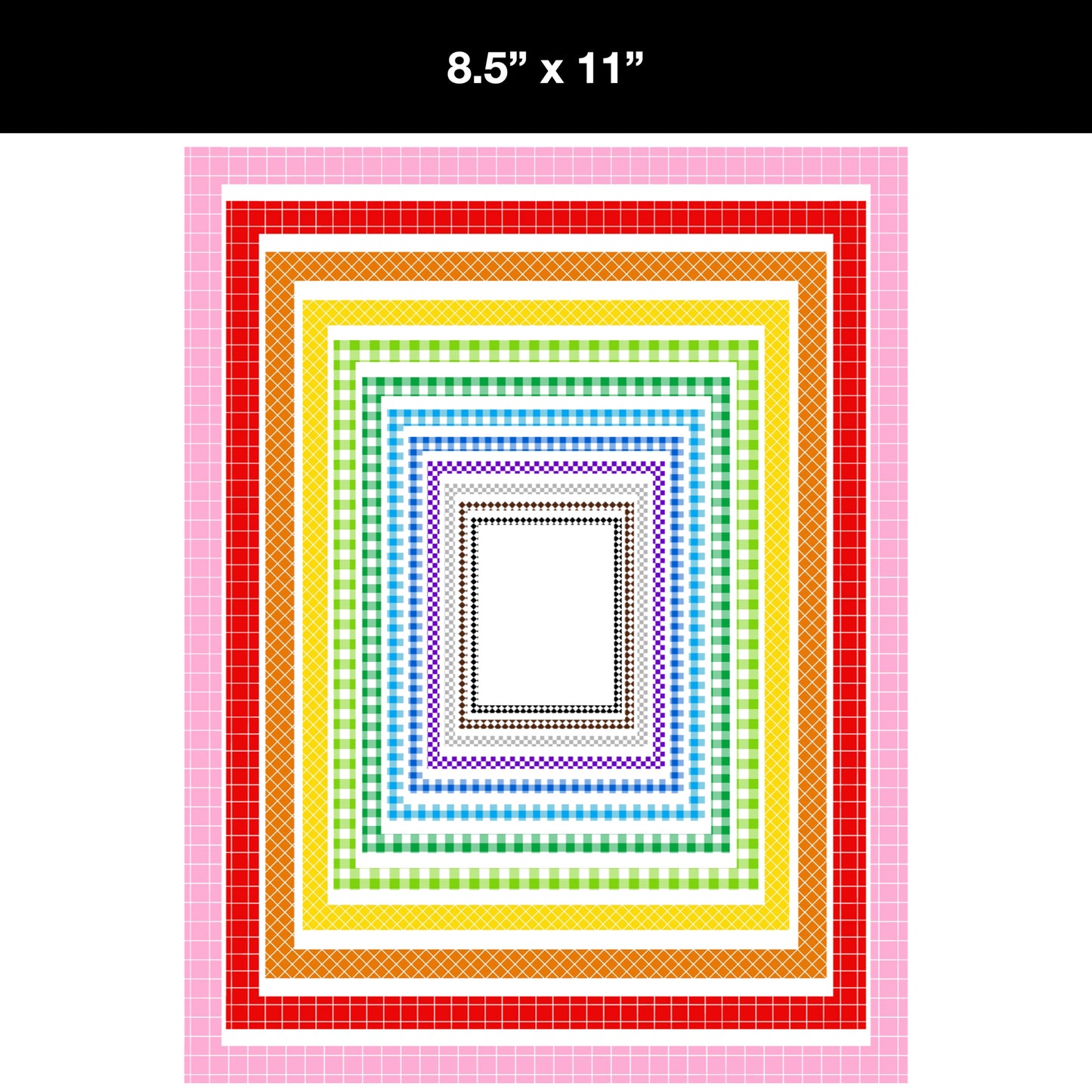 Border Clipart Bundle 7 - Colorful - Page Borders and Frames