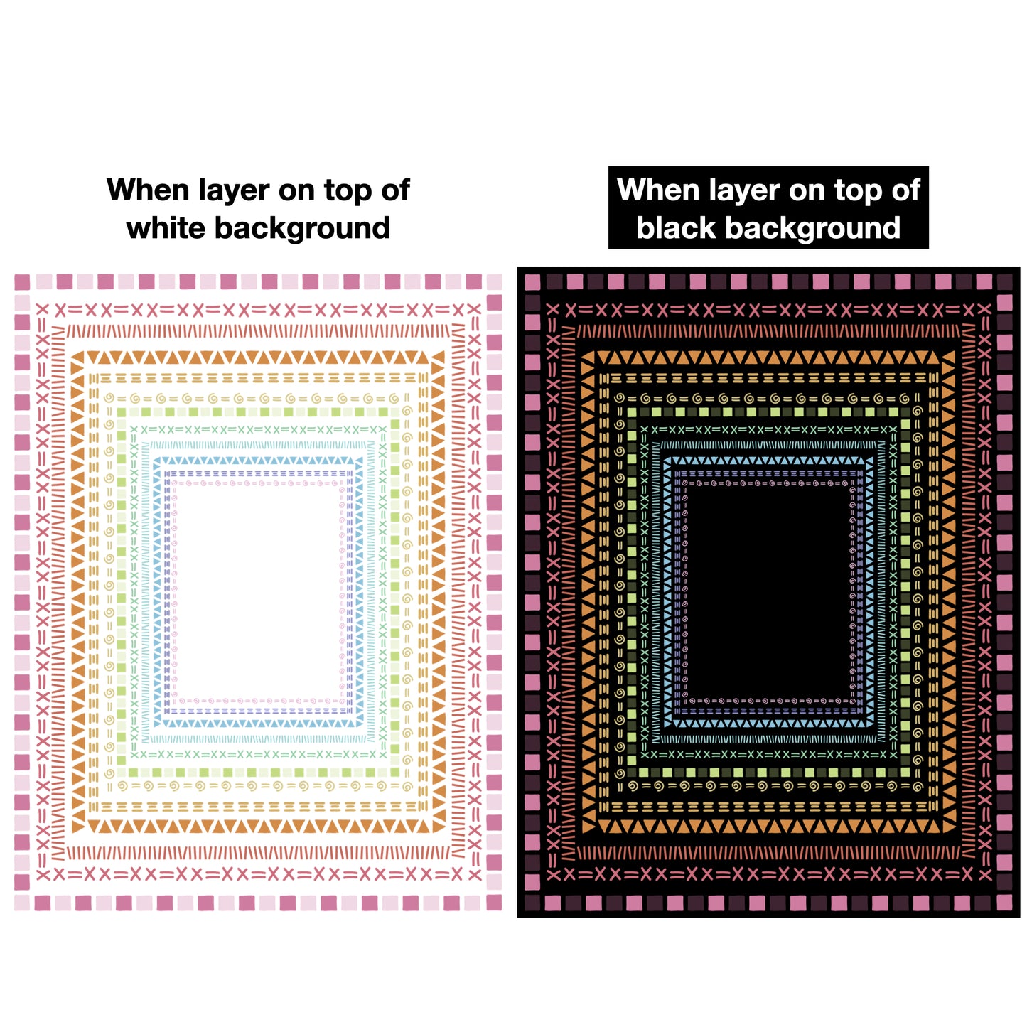 Border Clipart Set 14 - Pastel - Page Borders and Frames