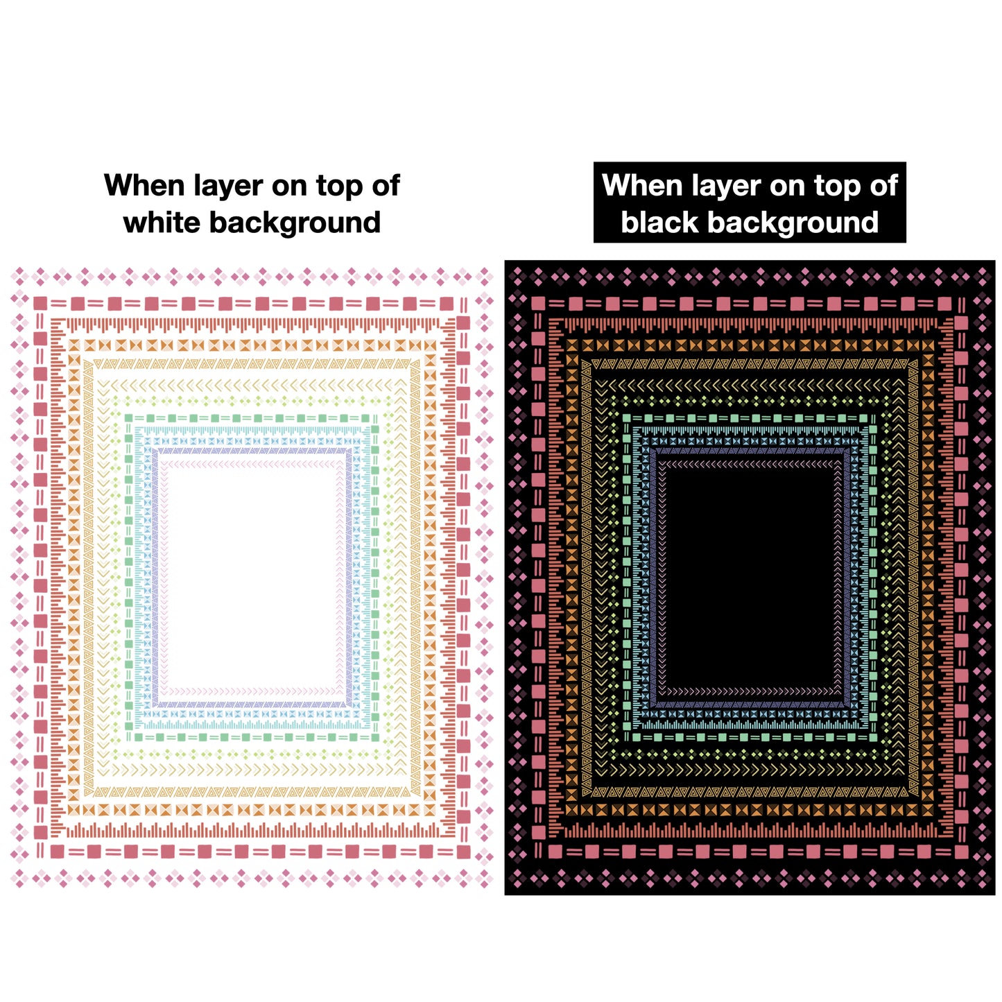 Border Clipart Set 18 - Pastel - Page Borders and Frames