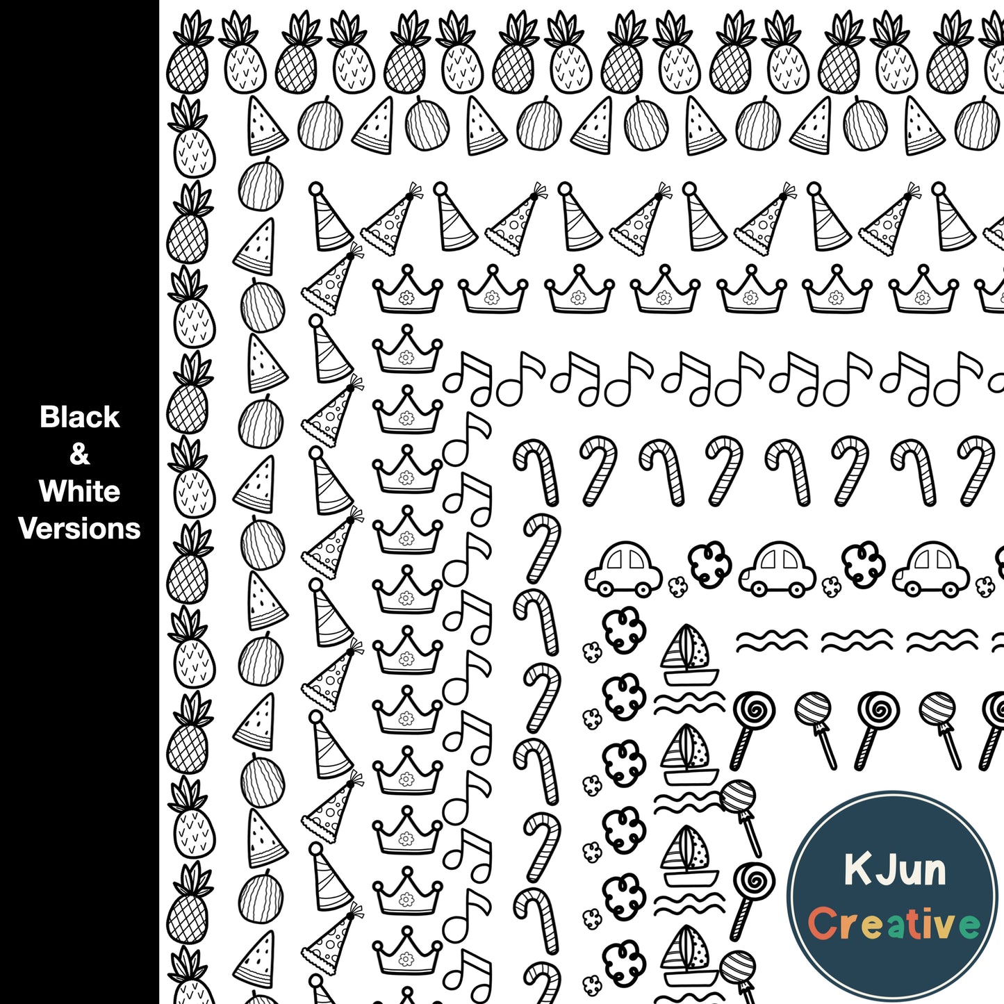 Border Clipart Set 11 - Page Borders and Frames