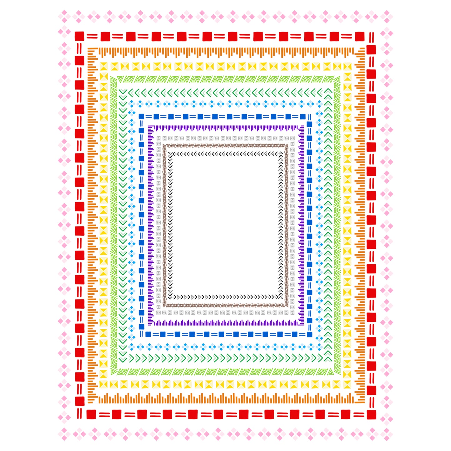 Border Clipart Set 6 - Colorful - Page Borders and Frames