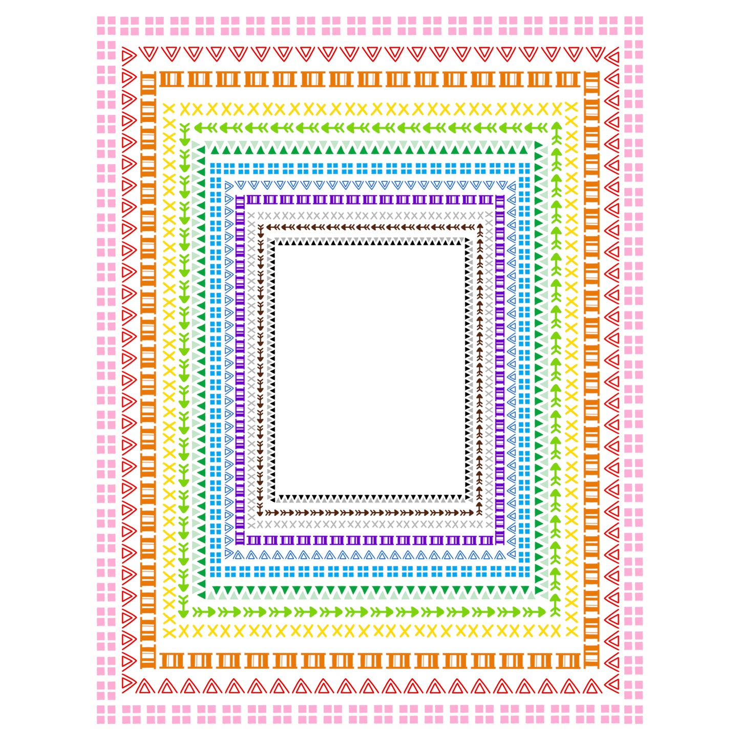 Border Clipart Set 5 - Colorful - Page Borders and Frames