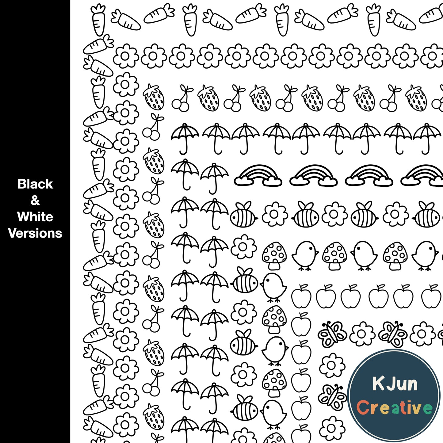 Border Clipart Set 9 - Page Borders and Frames