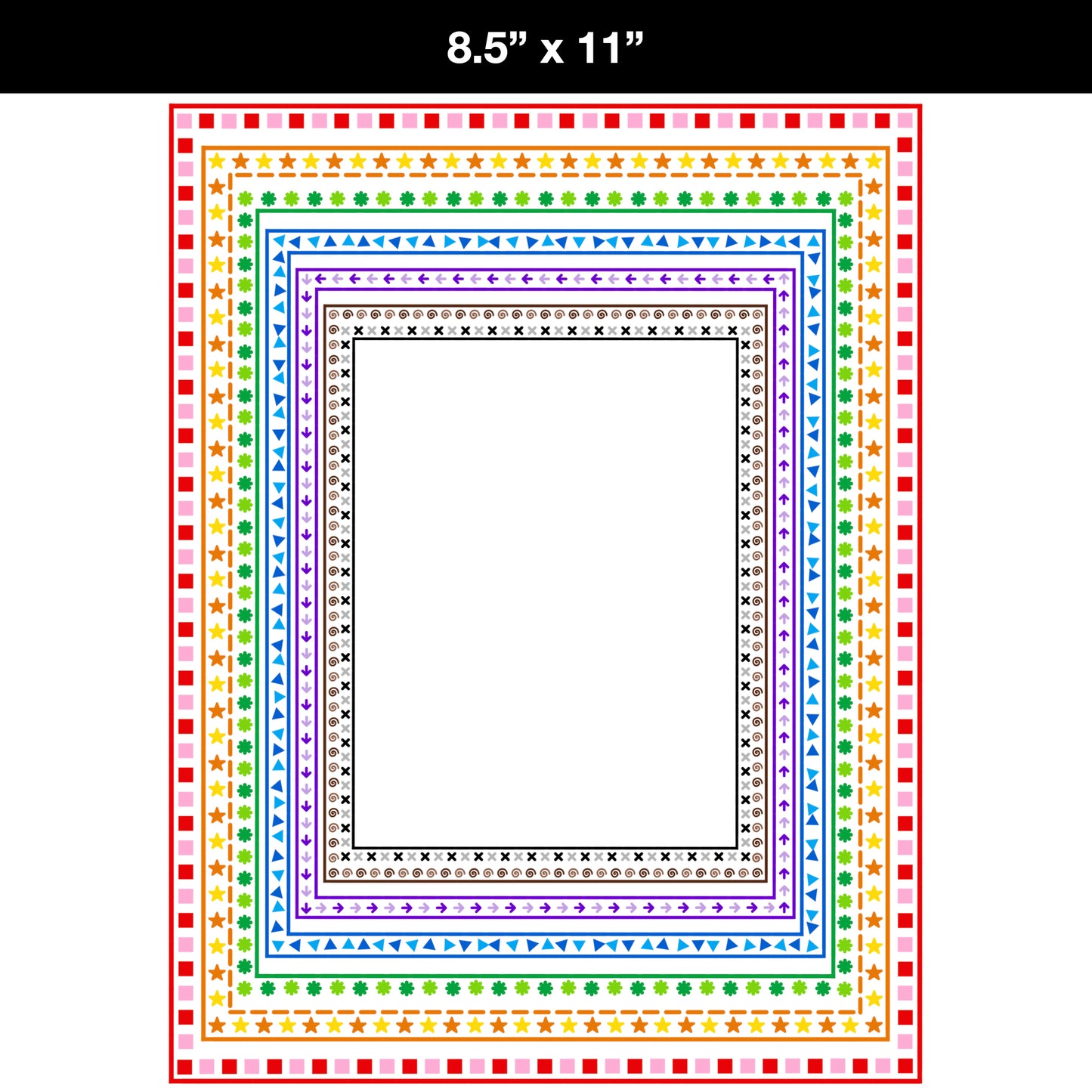 Border Clipart Bundle 17 - Colorful - Page Borders and Frames
