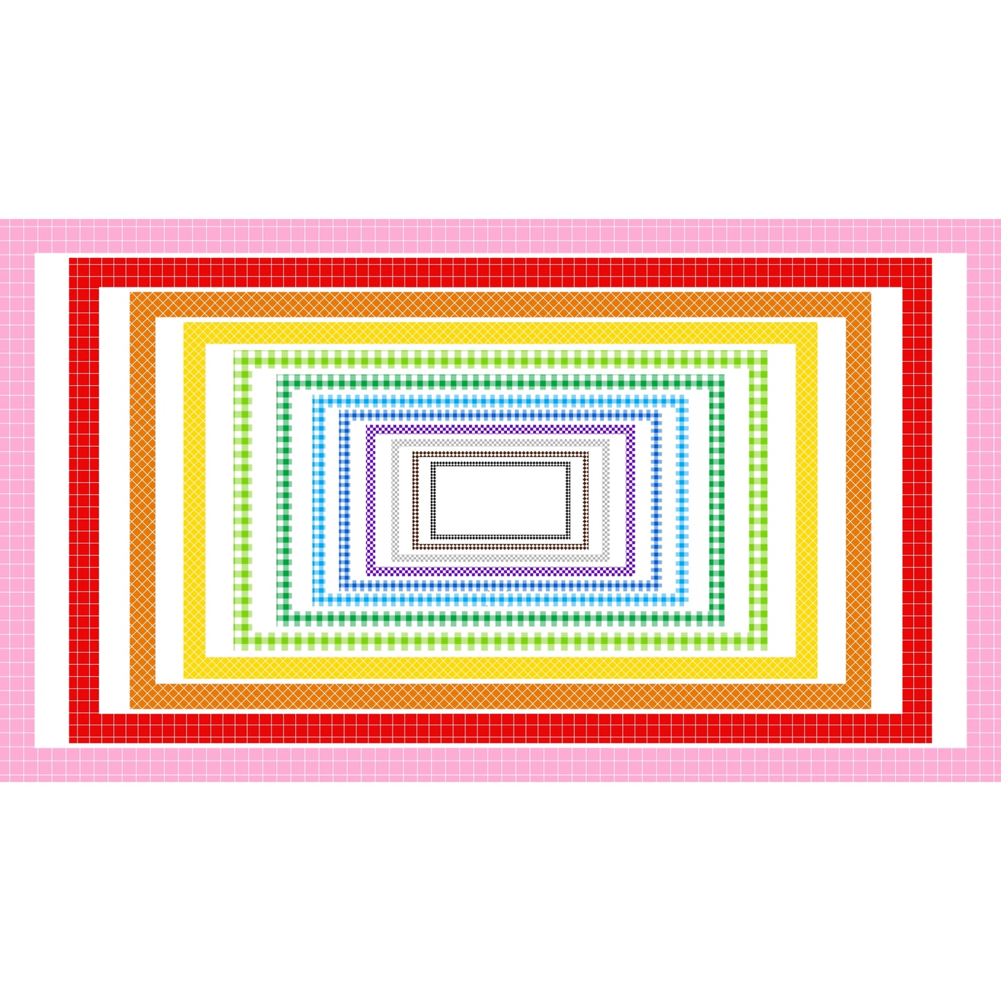 Widescreen Border Clipart Set 25 - Colorful - Google Slides and PowerPoint