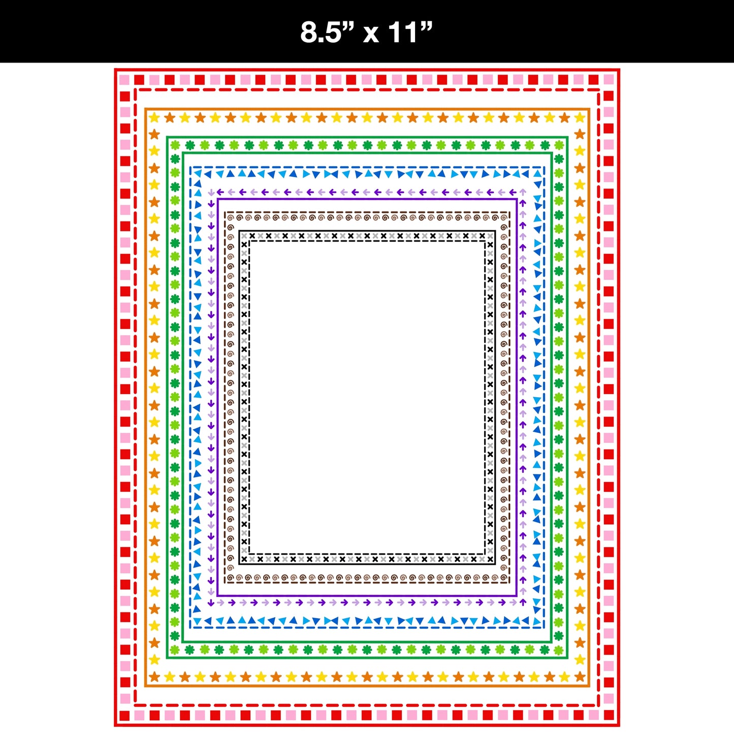 Border Clipart Bundle 16 - Colorful - Page Borders and Frames