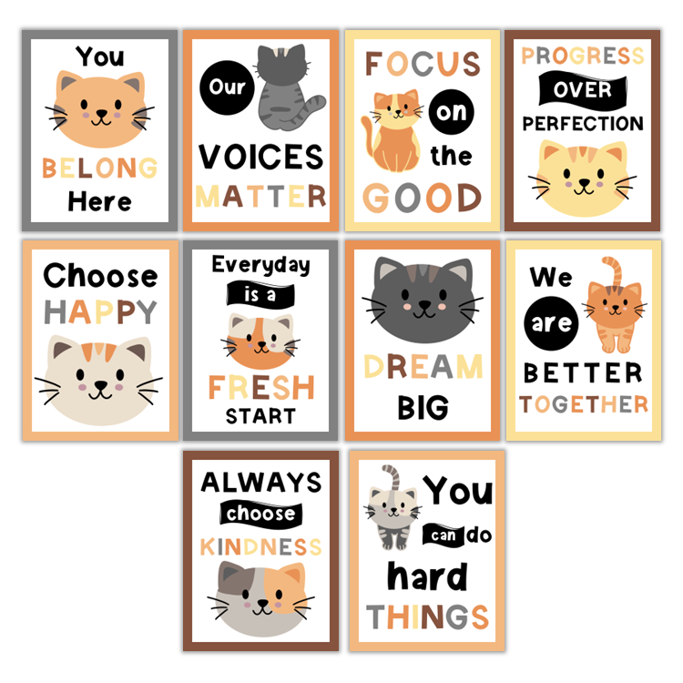 Classroom Quote Posters - Little Cat