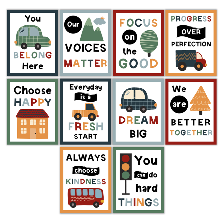 Classroom Quote Posters - Little Town