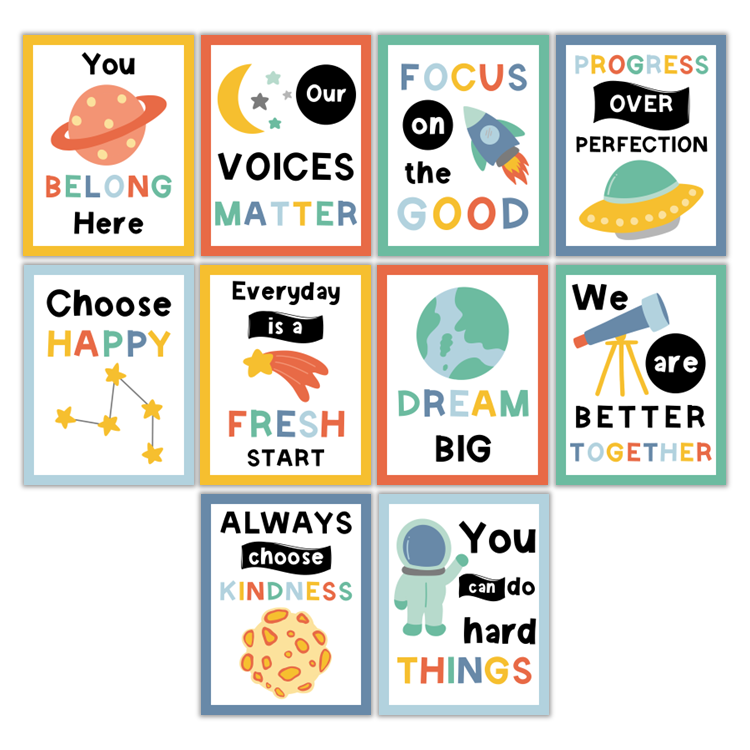 Classroom Quote Posters - Space