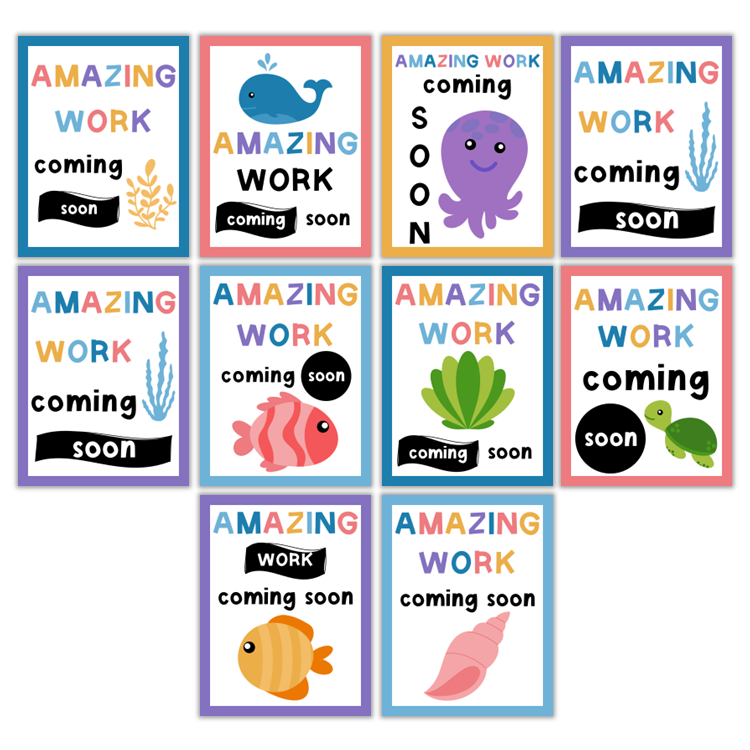 Amazing Work Coming Soon Posters - Under the Sea