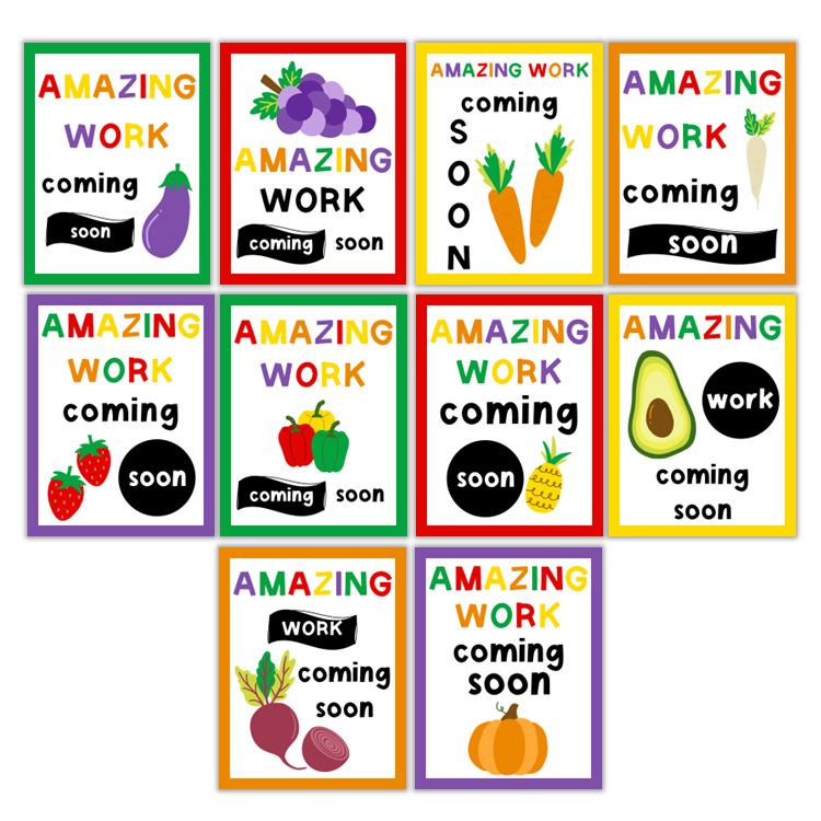 Amazing Work Coming Soon Posters - Healthy Eating