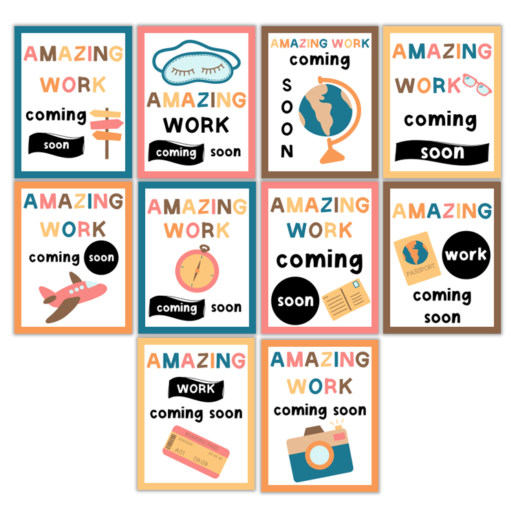 Amazing Work Coming Soon Posters - Travel the World