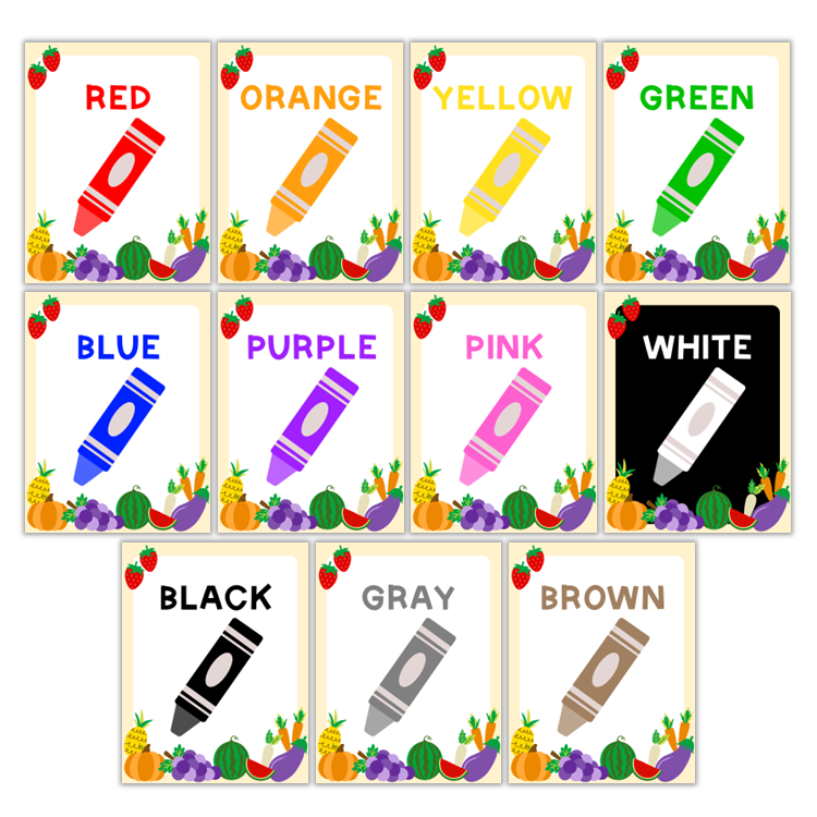 Classroom Color Posters - Healthy Eating