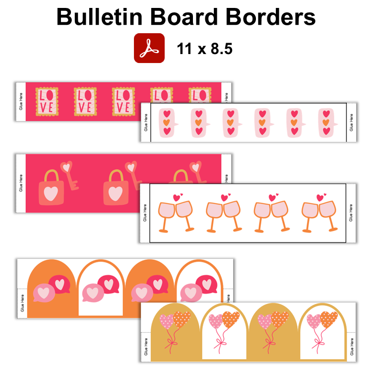 Bulletin Board Borders - Pink Valentine