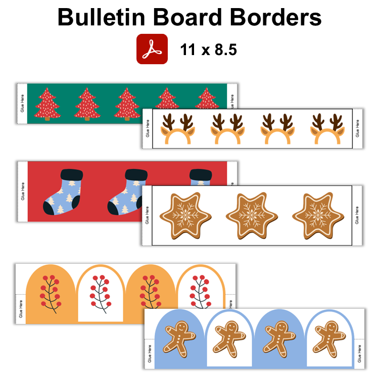 Bulletin Board Borders - Bright Christmas