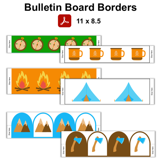 Bulletin Board Borders - Camping
