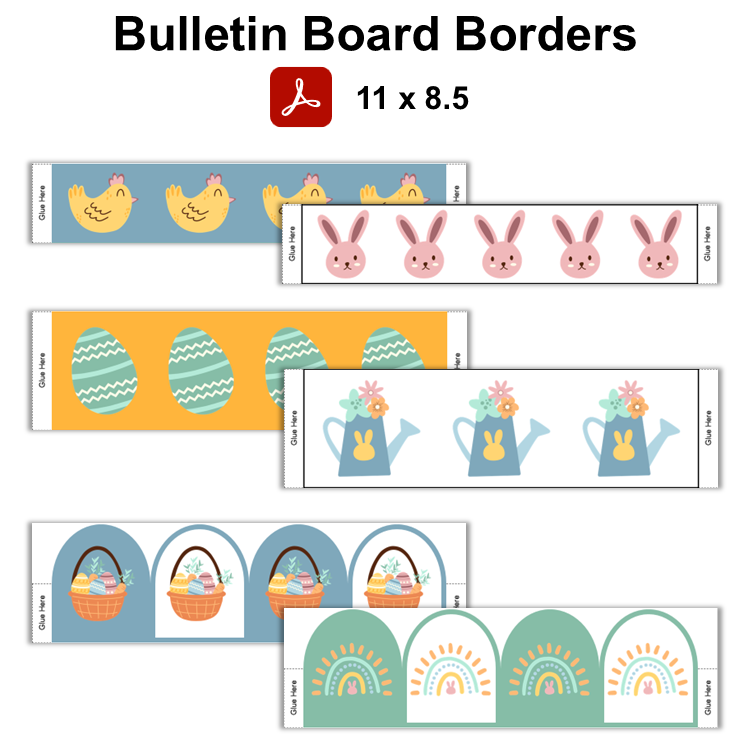 Bulletin Board Borders - Happy Easter