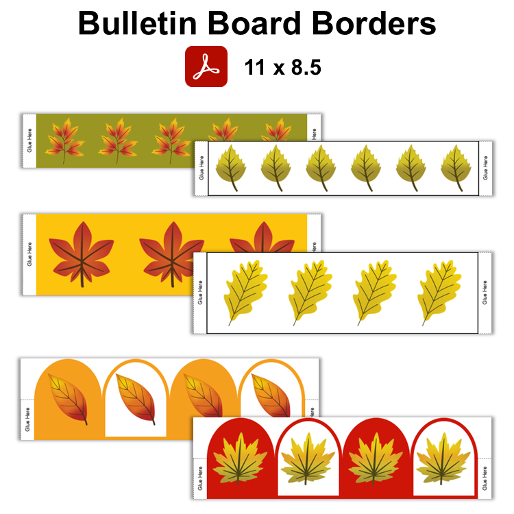 Bulletin Board Borders - Autumn Leaves