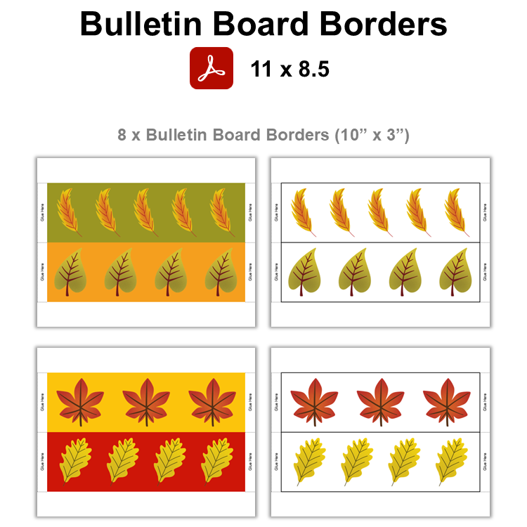 Bulletin Board Borders - Autumn Leaves