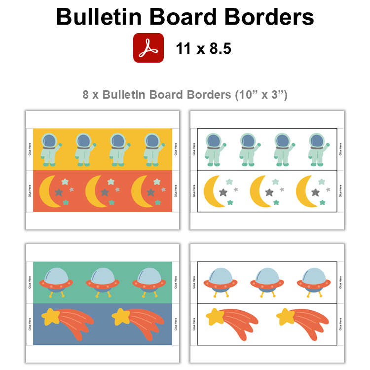 Bulletin Board Borders - Space