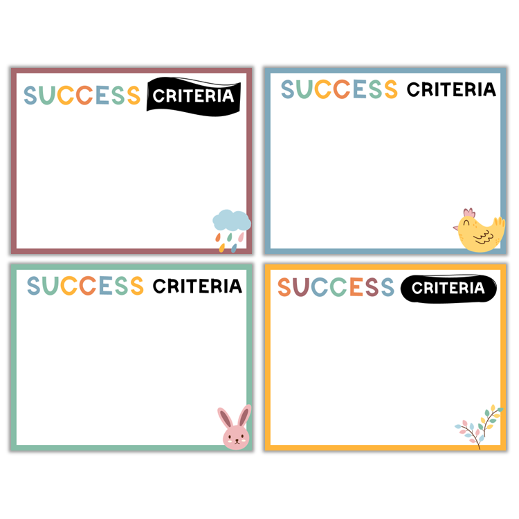 Learning Goal Posters - Happy Easter | Editable