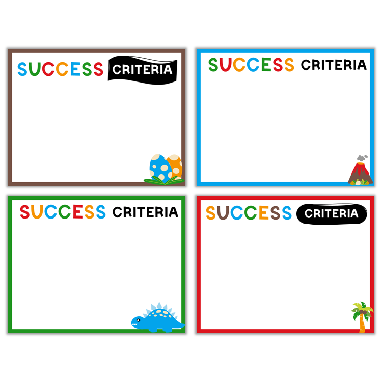 Learning Goal Posters - Cute Dinosaur | Editable
