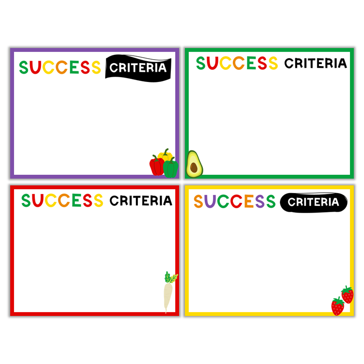 Learning Goal Posters - Healthy Eating | Editable