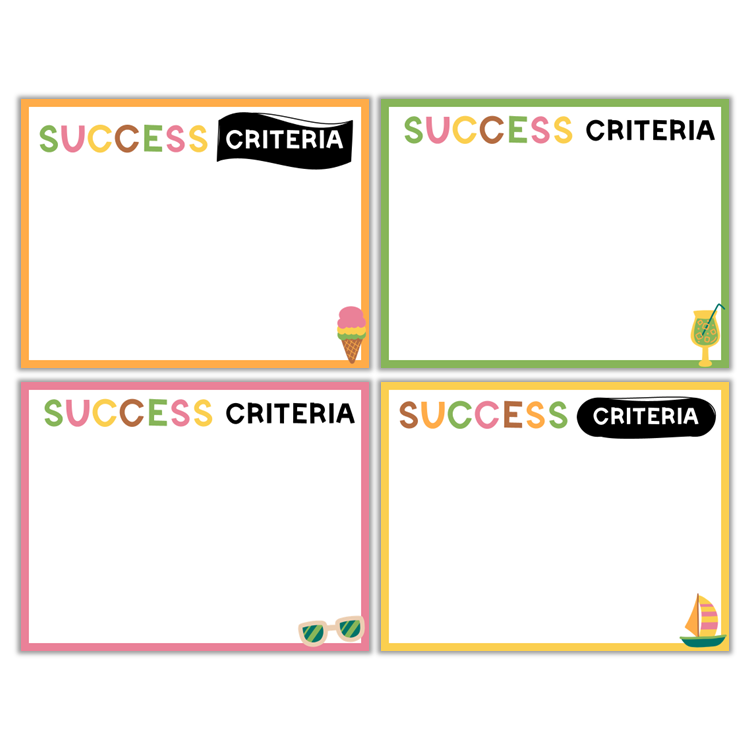 Learning Goal Posters - Hello Summer | Editable
