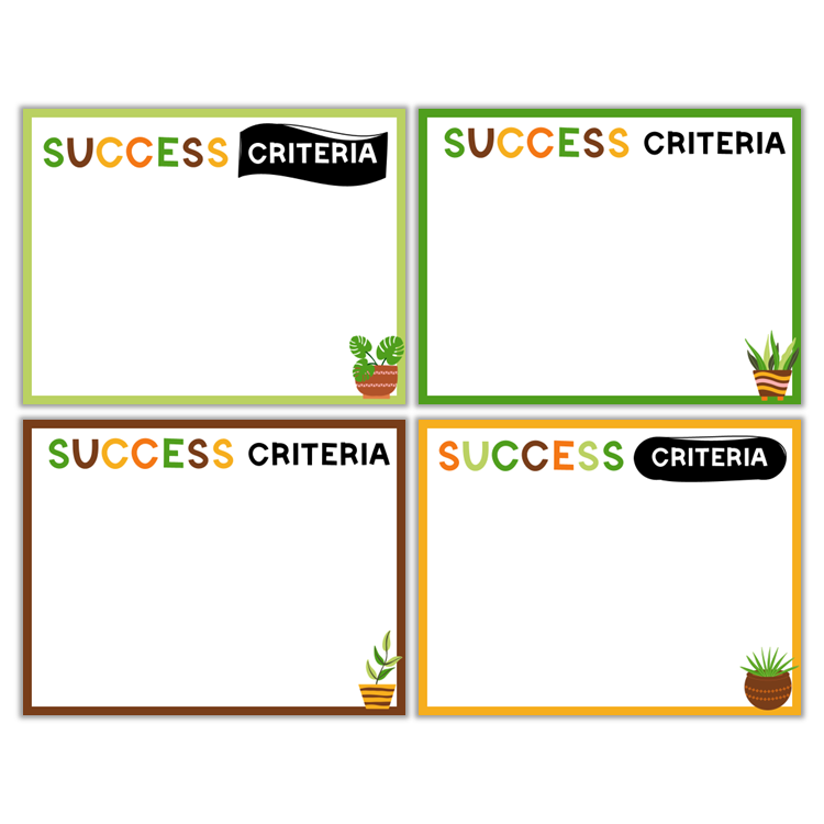 Learning Goal Posters - Indoor Plants | Editable