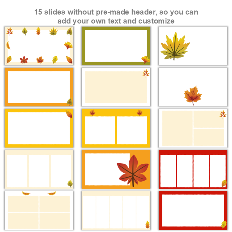 Google Slides Templates Daily Agenda - Autumn Leaves | Editable
