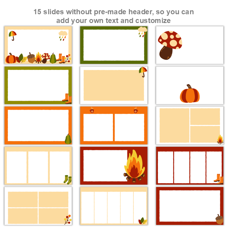 Google Slides Templates Daily Agenda - Hello Fall | Editable