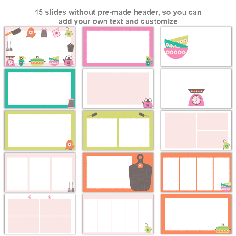 Google Slides Templates Daily Agenda - Kitchen Utensils | Editable