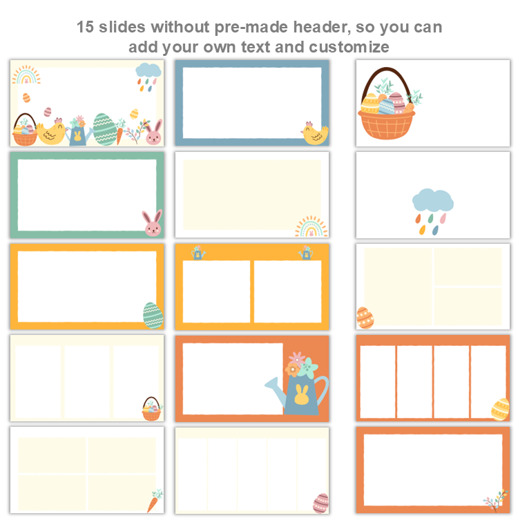 Google Slides Templates Daily Agenda - Happy Easter | Editable