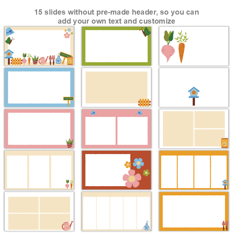 Google Slides Templates Daily Agenda - Spring Garden | Editable