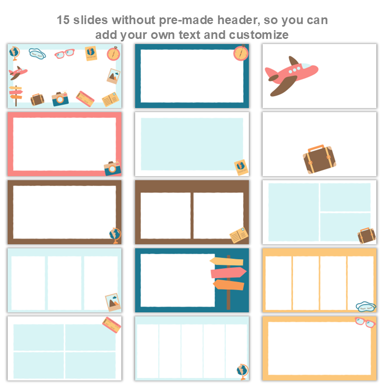 Google Slides Templates Daily Agenda - Travel the World | Editable