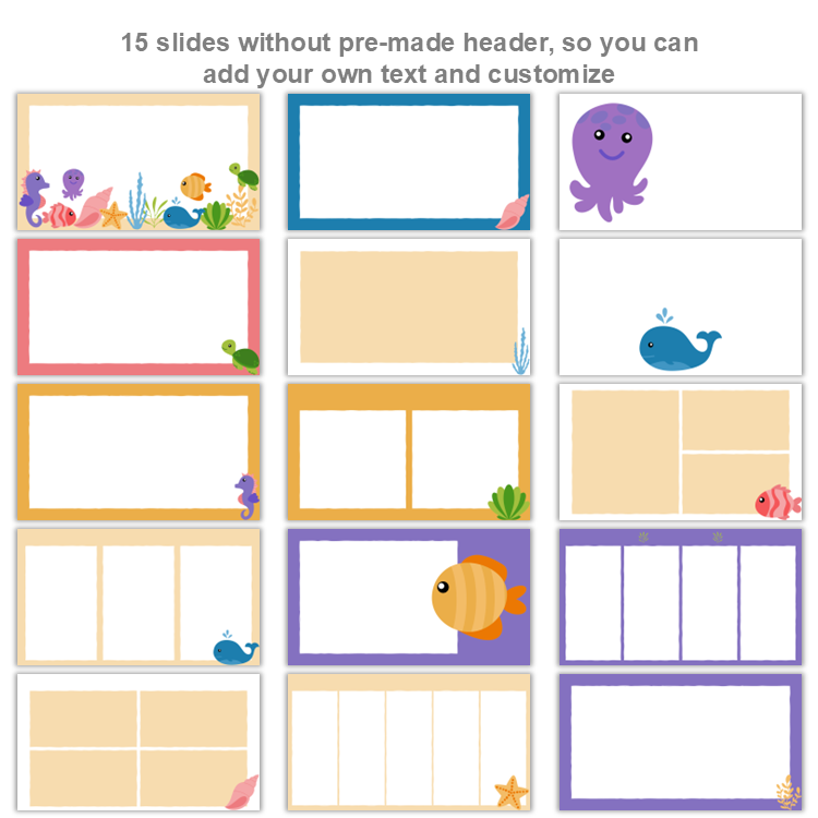 Google Slides Templates Daily Agenda - Under the Sea | Editable