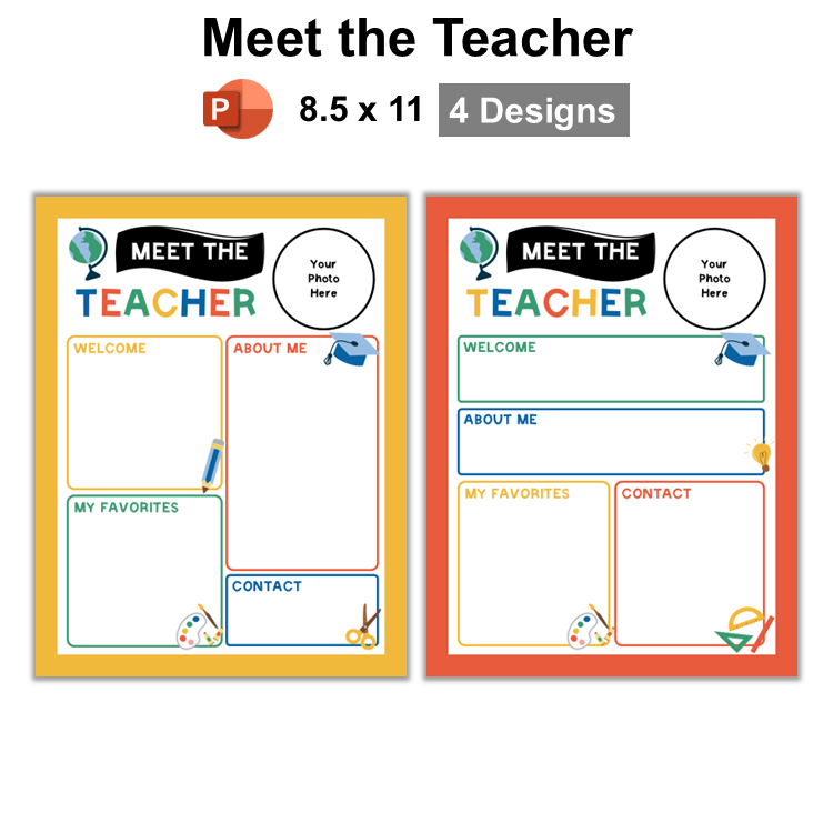 Meet the Teacher - School Supplies | Editable