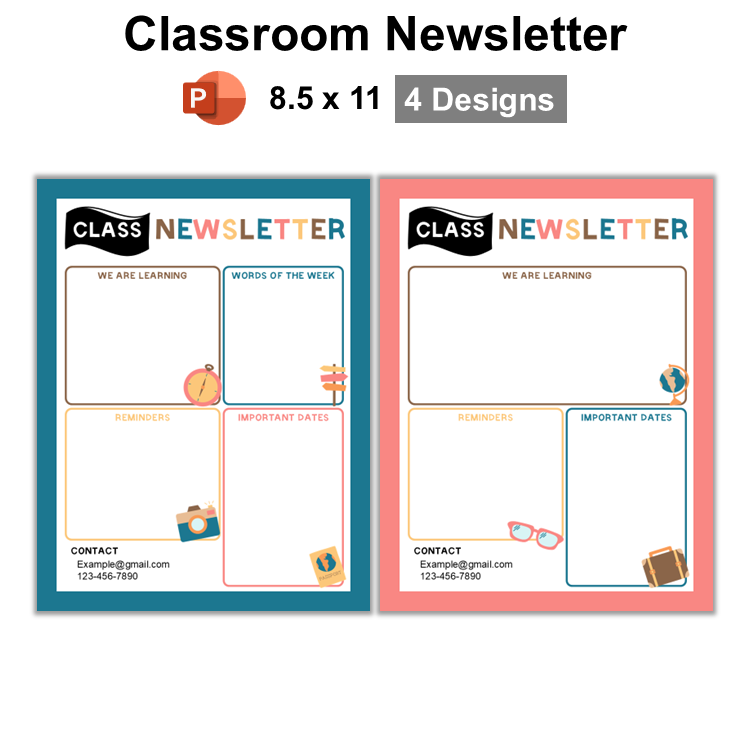 Classroom Newsletter - Travel the World | Editable