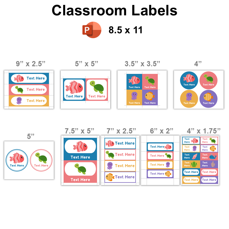 Classroom Labels - Under the Sea | Editable