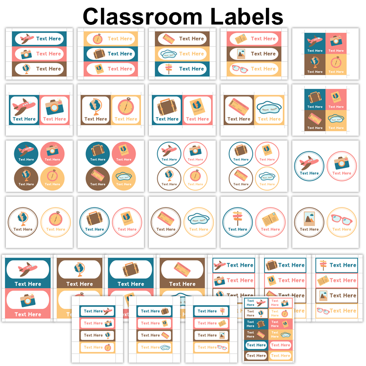 Classroom Labels - Travel the World | Editable